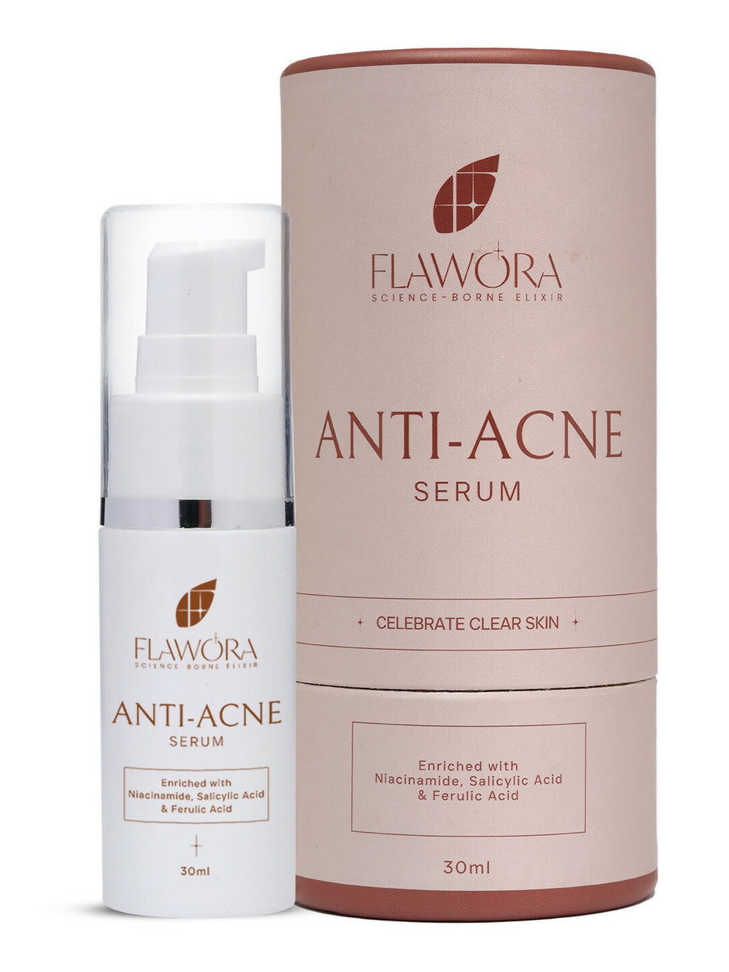 Flawora Set of Anti-Grey Hair Serum, Anti Acne Serum and Golden Glow Face Serum | Grocsy