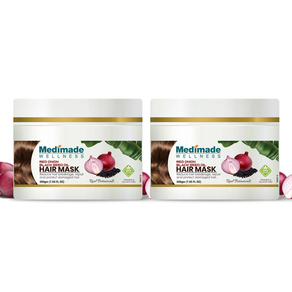 Medimade Wellness Red Onion & Black Seed Oil Hair Mask | Grocsy