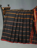 Combo of Black and Red Pure Narayanpet Cotton Saree By Gayathri Reddy Designer Studio | Grocsy