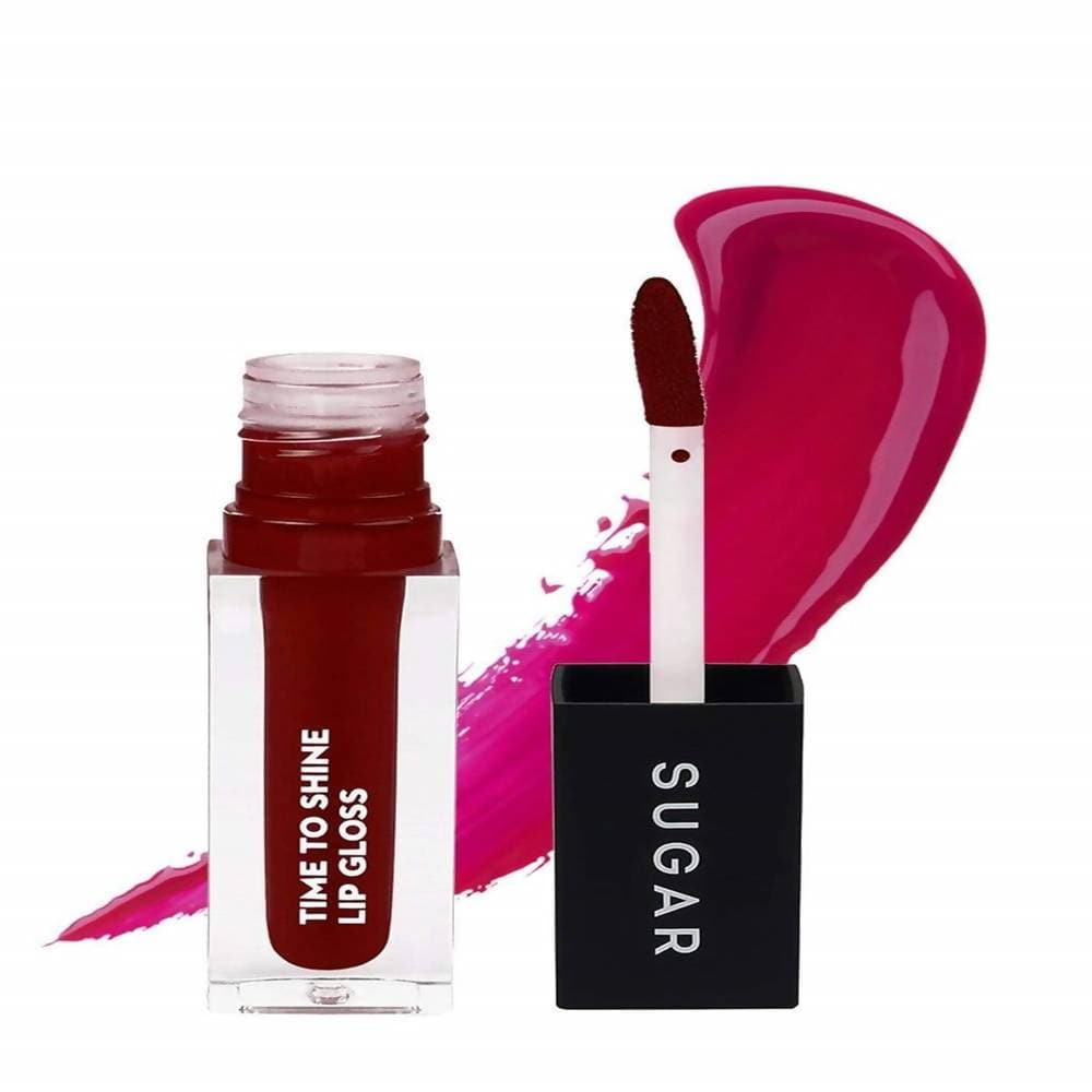 Sugar Time To Shine Lip Gloss - She-Red (Dark Red) | Grocsy