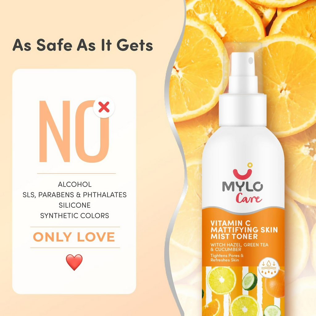 Mylo Care Vitamin C Toner with Witch Hazel Cucumber & Green Tea | Grocsy