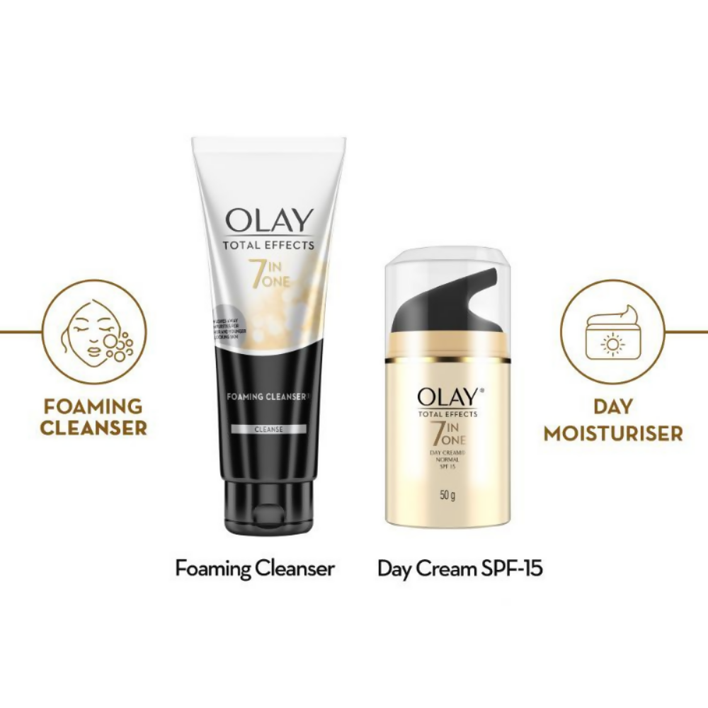 Olay Total Effects Gift Pack - Day Cream & Cleanser | Grocsy