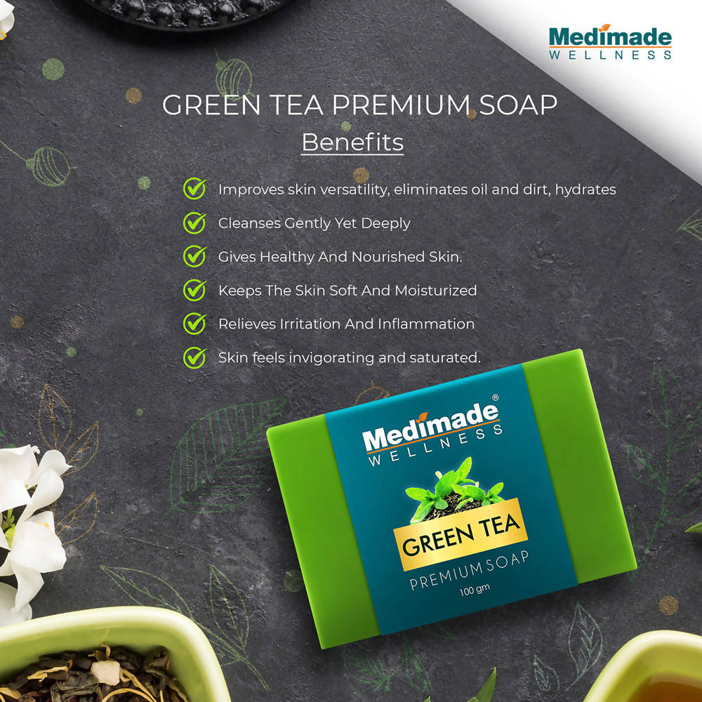 Medimade Wellness Green Tea Premium Soap | Grocsy