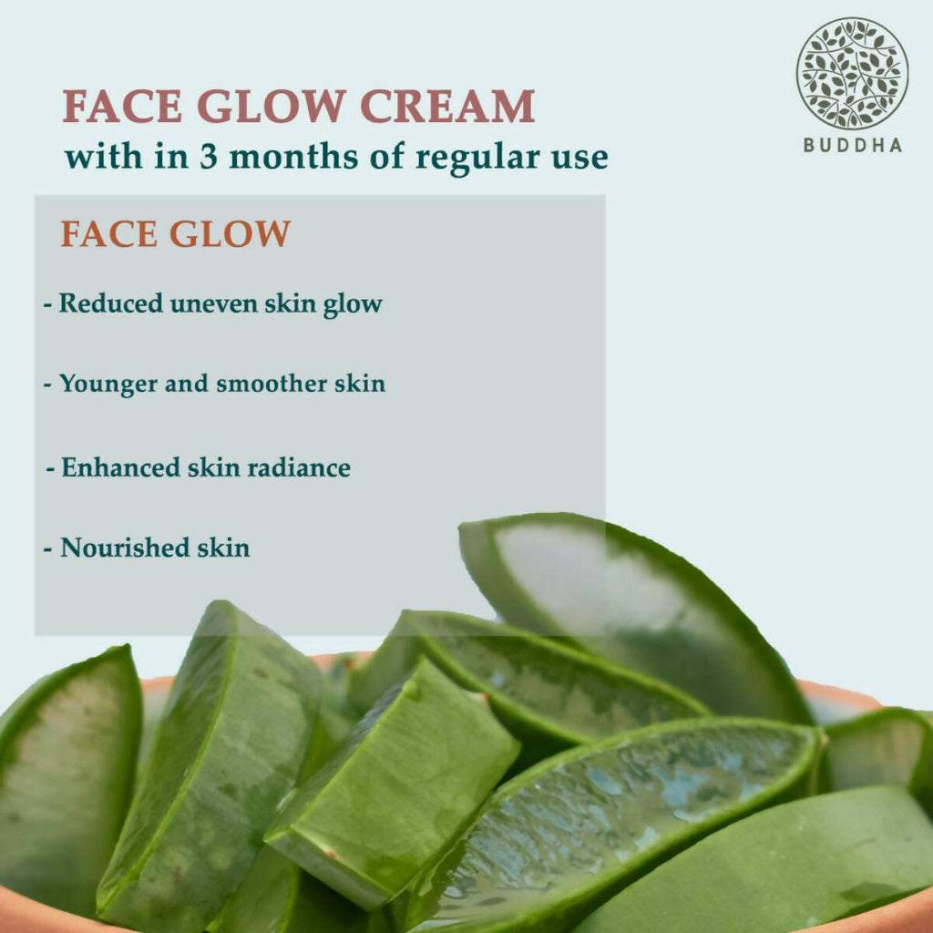 Buddha Natural Face Glow Cream - Helps Achieve an Instant White Glow and Shining, Bright Skin | Grocsy