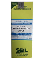 SBL Homeopathy Acidum Hydrocyanicum Dilution | Grocsy