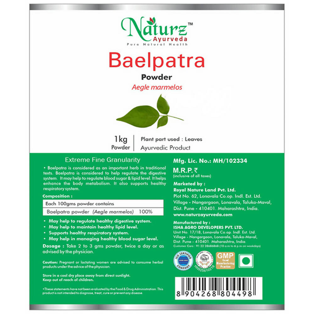Naturz Ayurveda Baelpatra Powder | Grocsy