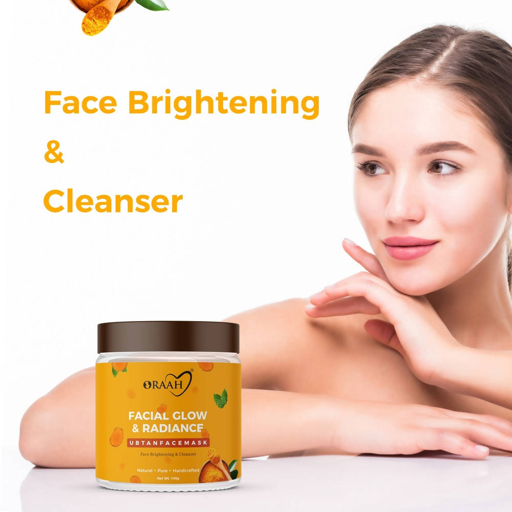 Oraah Facial Glow & Radiance Ubtan Face Mask | Grocsy