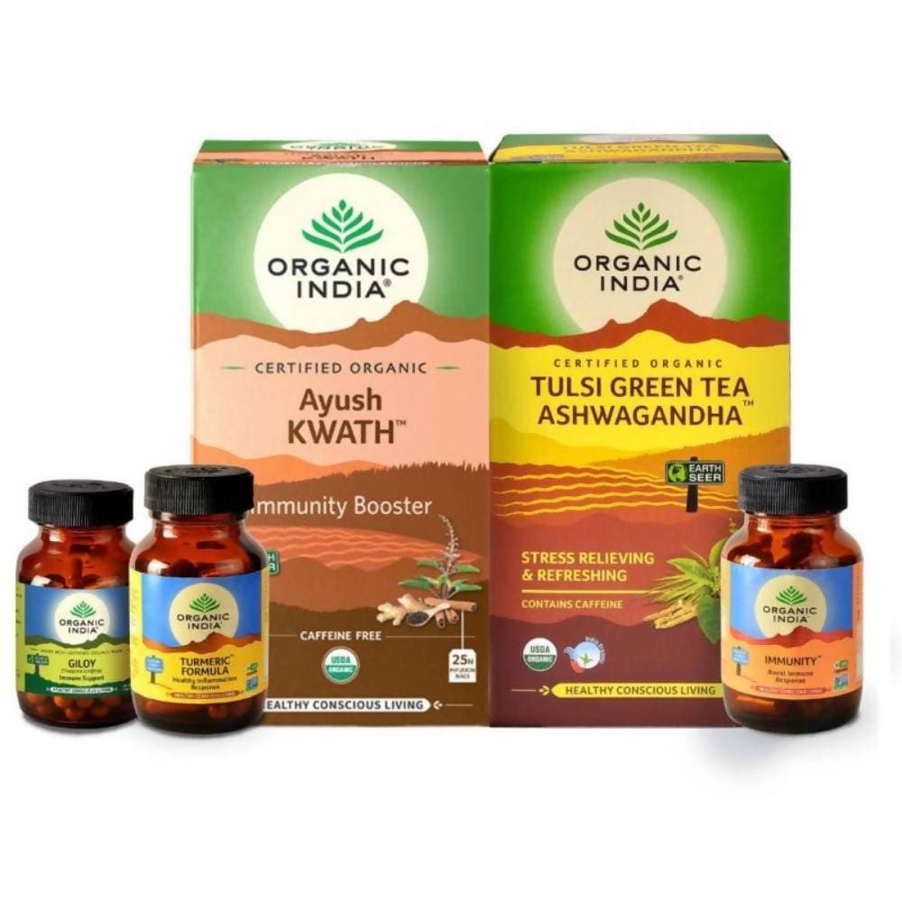 Organic India Immunity Kit Enhanced | Grocsy