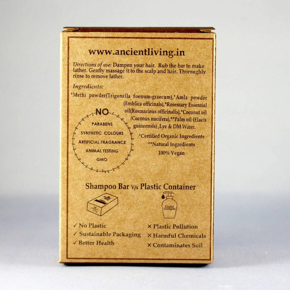 Ancient Living Methi & Amla Shampoo Bar | Grocsy