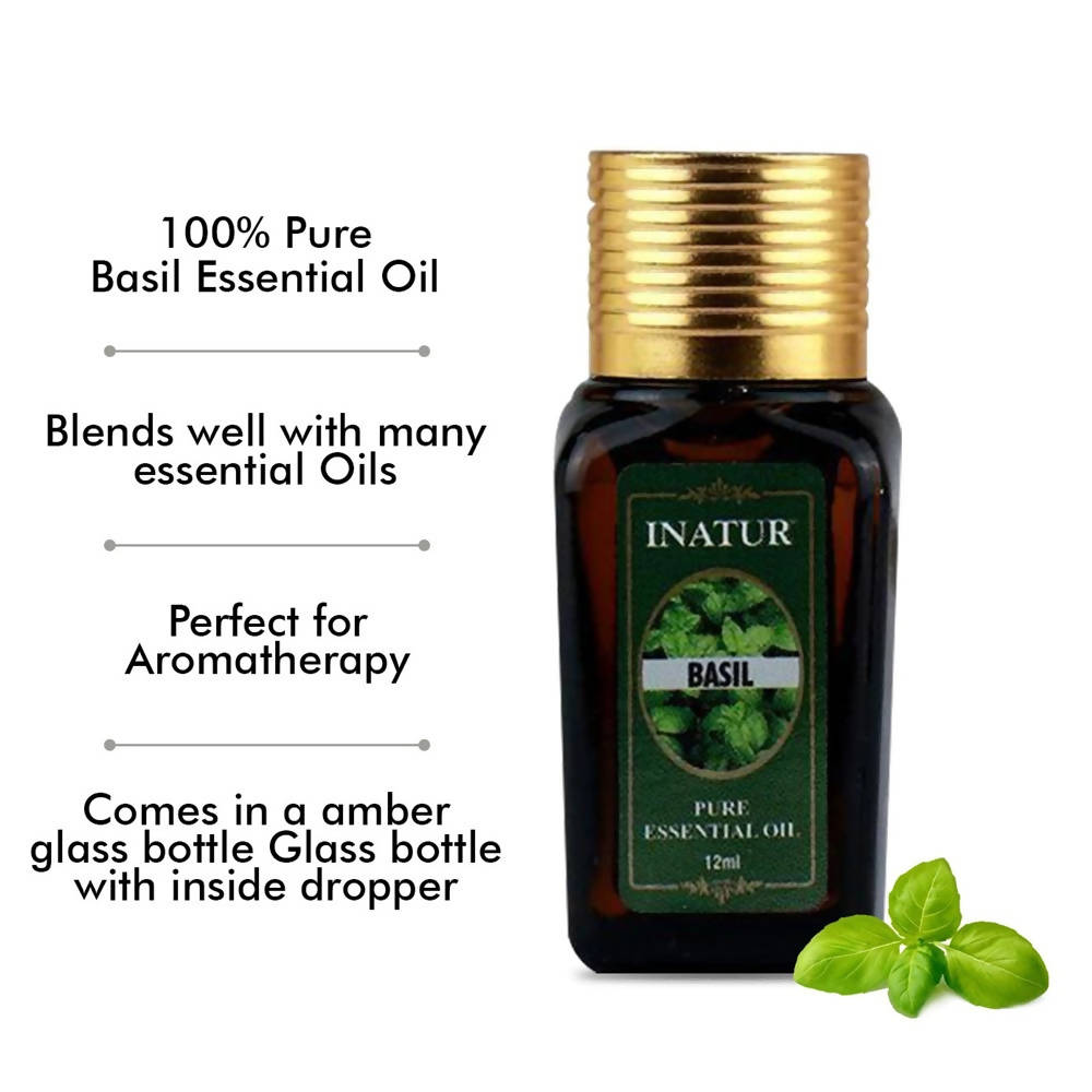 Inatur Basil Pure Essential Oil | Grocsy