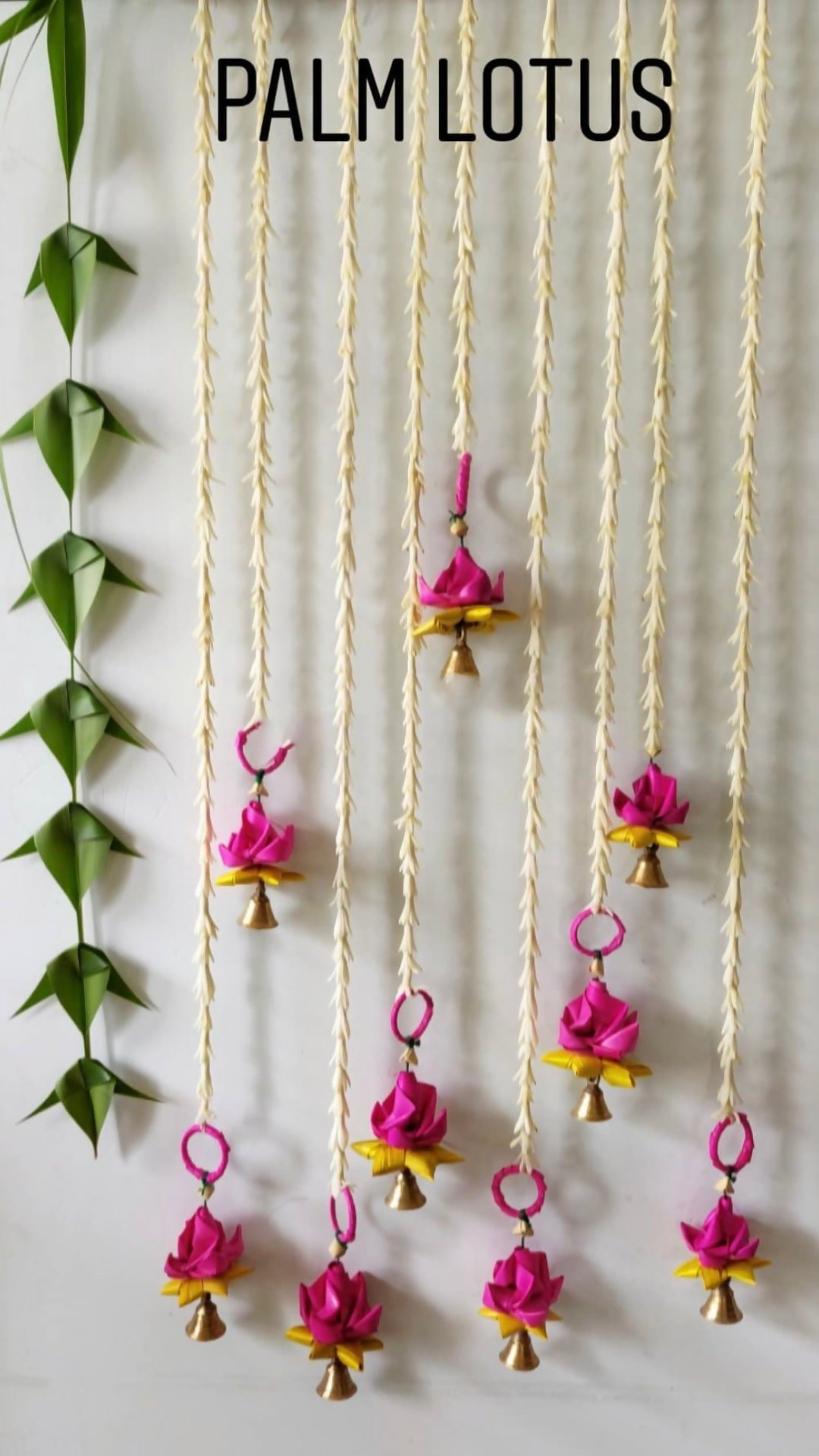 Shuddh Natural Hand Made Palm Leaf Lotus Hanging | Grocsy