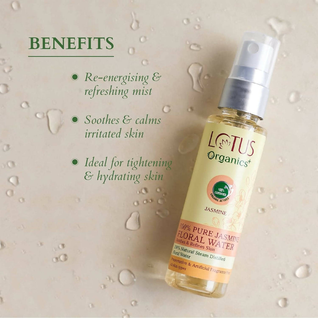 Lotus Organics+ 100% Pure Jasmine Floral Water | Grocsy