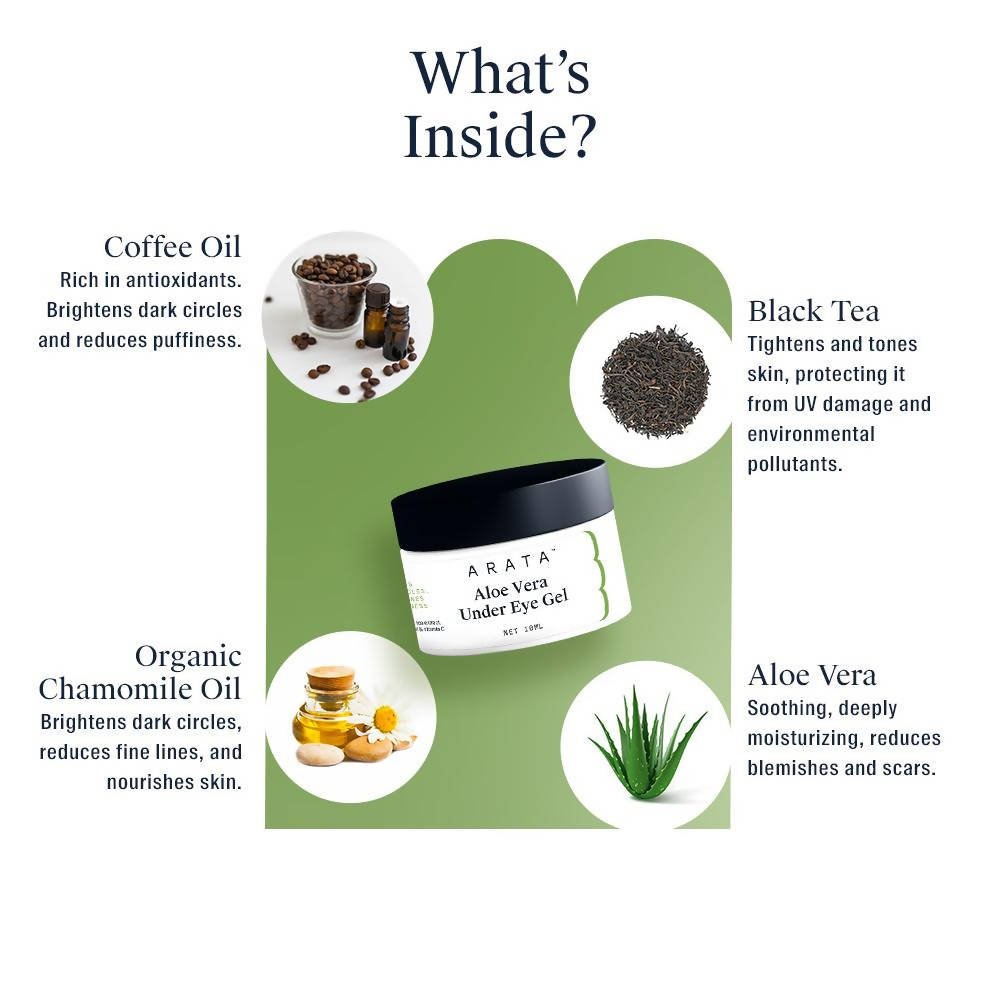 Arata Aloe Vera Under Eye Gel | Grocsy