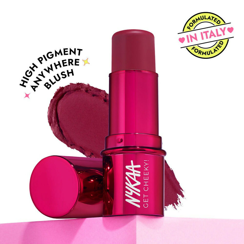 Nykaa Cosmetics Get Cheeky Blush Stick - Berry Cute | Grocsy