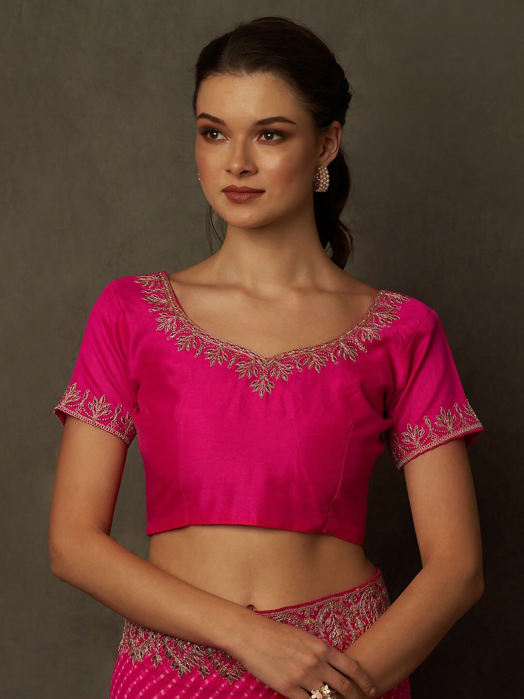 Saree Mall Bandhani Embroidered Pure Georgette Bandhani Sarees | Grocsy