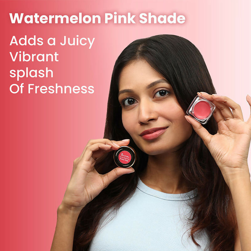 The Skin Story 100% Natural Lip Cheek Eye Tint Ayurvedic Hibiscus Moisturizing Glow - Pretty Pink | Grocsy
