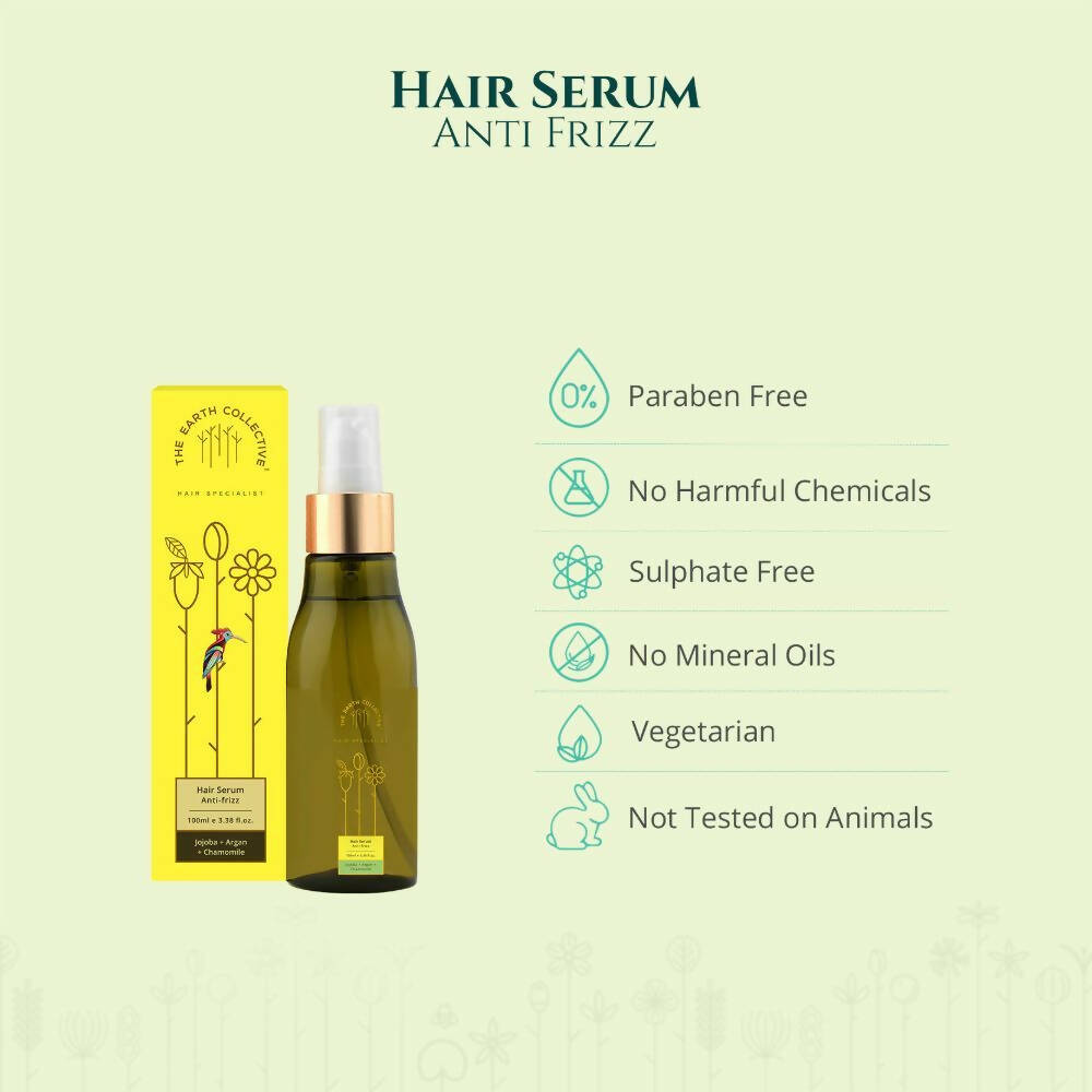 The Earth Collective Hair Serum - Anti-frizz | Grocsy