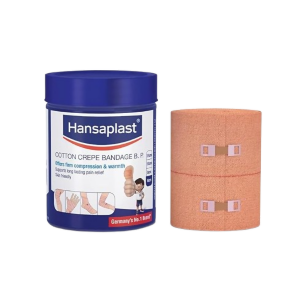 Hansaplast Soft Cotton Crepe Bandage For Pain Relief - 6CM X 4MTR | Grocsy