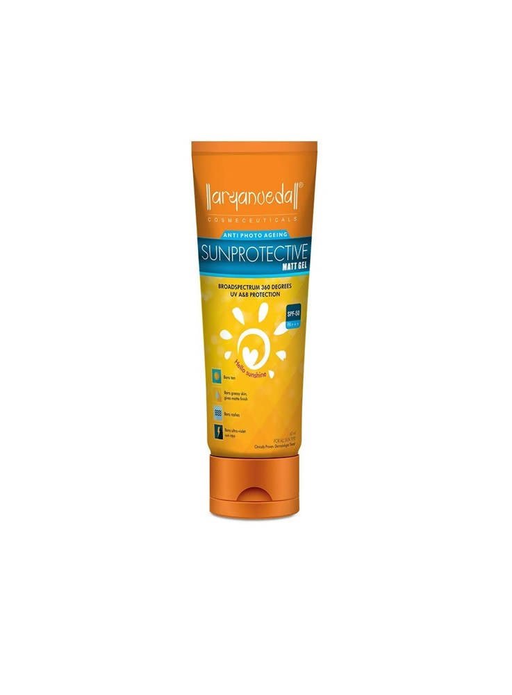 Aaryanveda Anti Photo Ageing Sunprotective Matte Gel (SPF-50) | Grocsy