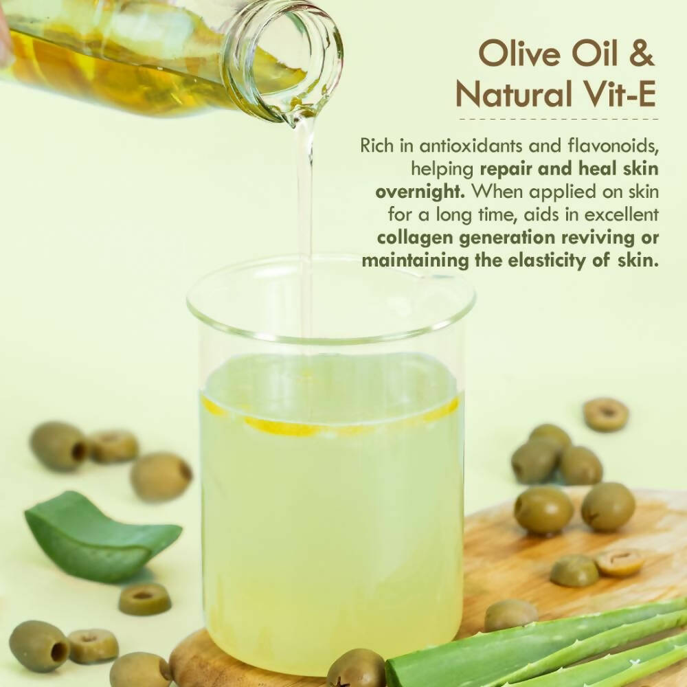 Nat Habit Active Olive Vit-E Night Face Gel | Grocsy