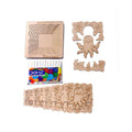 Kraftsman Stack up Puzzles/ Layered Puzzle Octopus Shape for Kids | Color Kit Included | 18 Pieces Puzzle | Grocsy