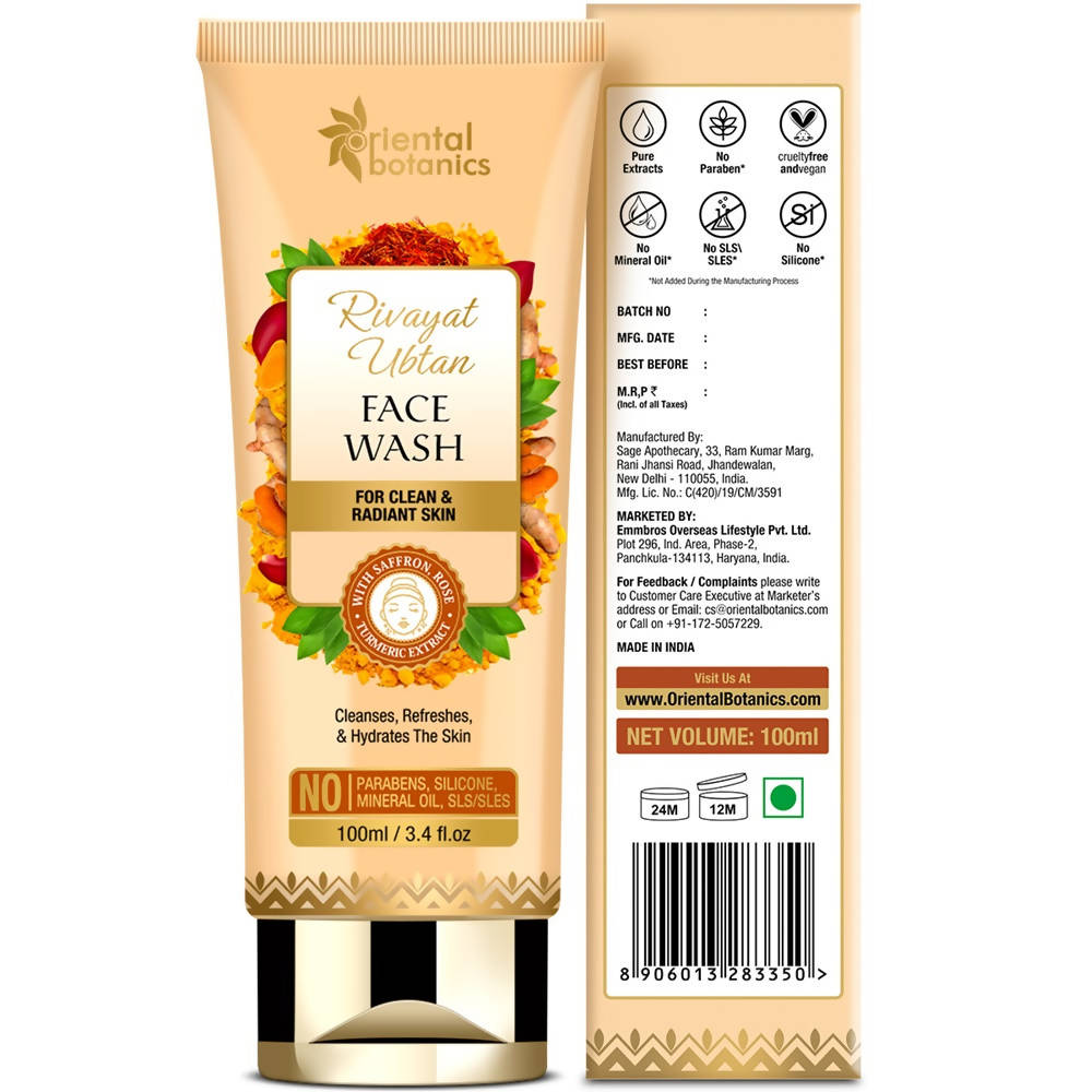 Oriental Botanics Rivayat Ubtan Face Wash | Grocsy