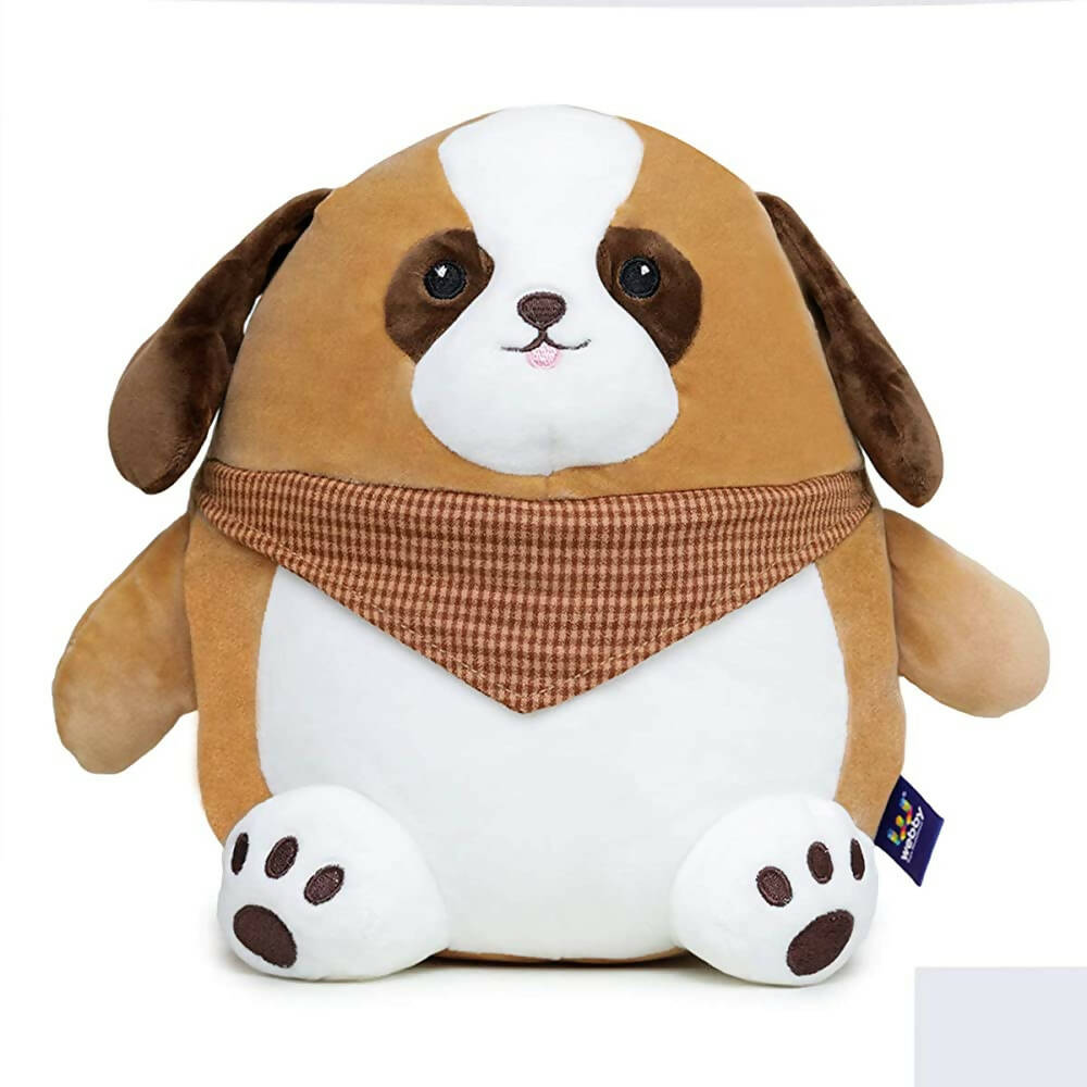 Webby Bruno Soft Animal Plush Dog Toy- 30cm | Grocsy