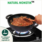 The Indus Valley CASTrong Cast Iron Cookware Set: Tawa+ Kadai, Kitchen Set for Home, Pre-seasoned, 100% Pure, Toxin-free, Induction, Tadka Pan | Grocsy