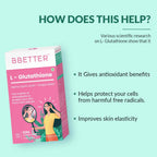 BBETTER L-Glutathione Capsules with Alpha Lipoic Acid, Grape Seed Extract for Skin | Grocsy