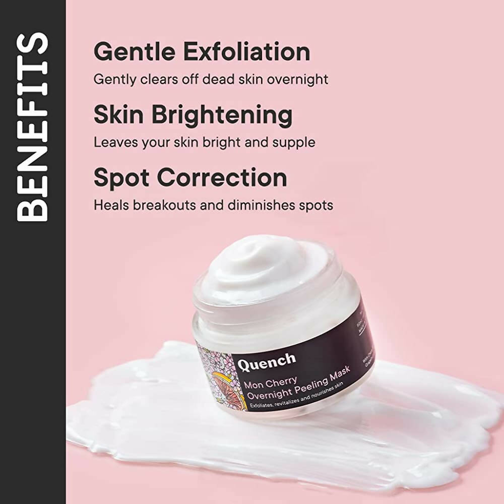 Quench Botanics Mon Cherry Overnight Peeling Mask - Korean Skincare | Grocsy