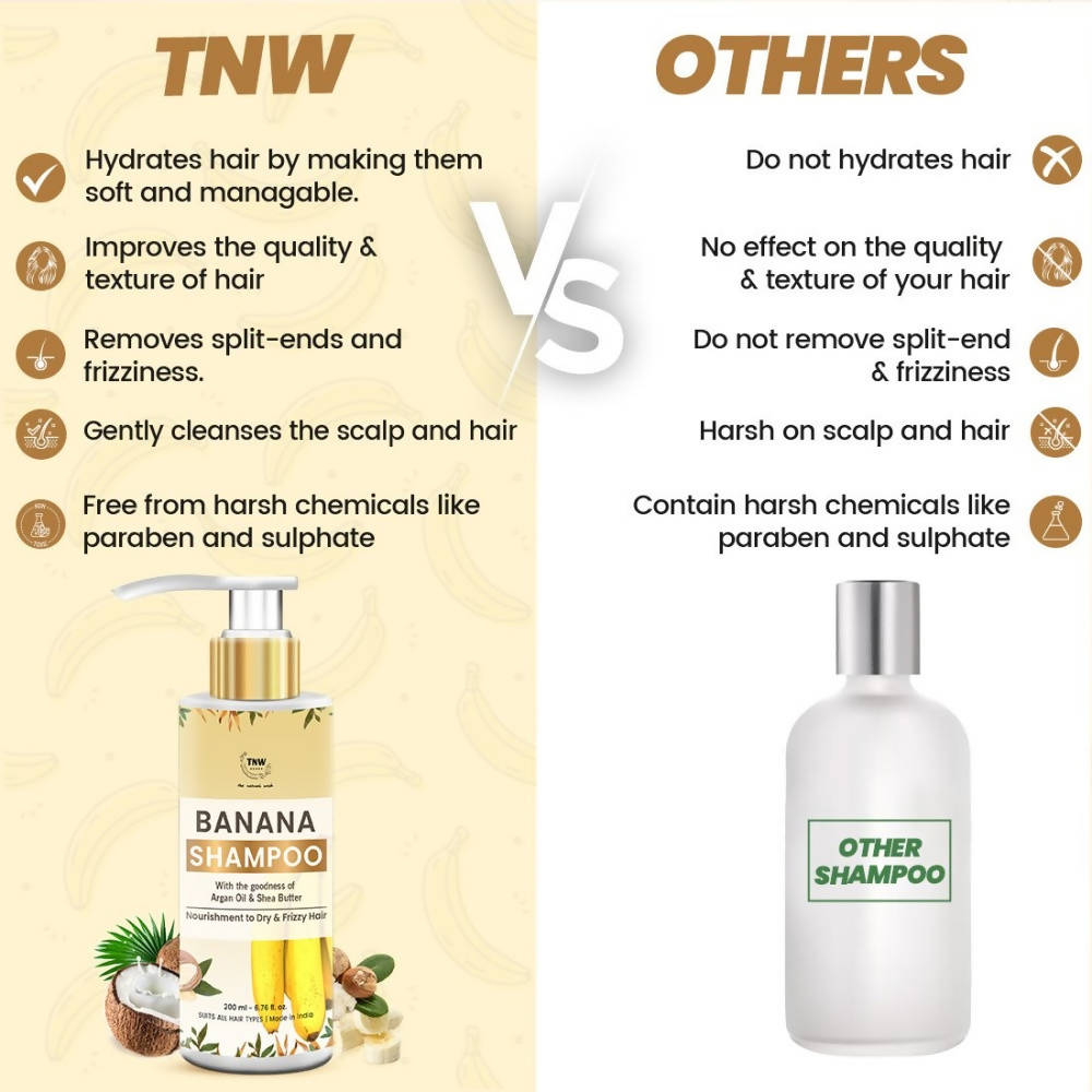 The Natural Wash Banana Shampoo | Grocsy