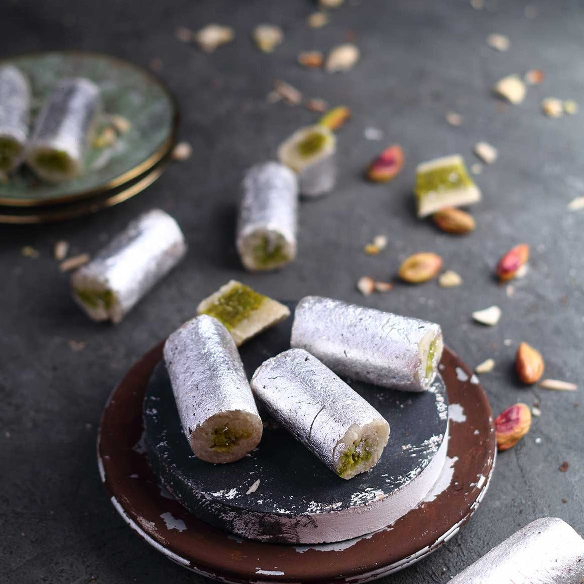 Almond House Kaju Pista Roll | Grocsy