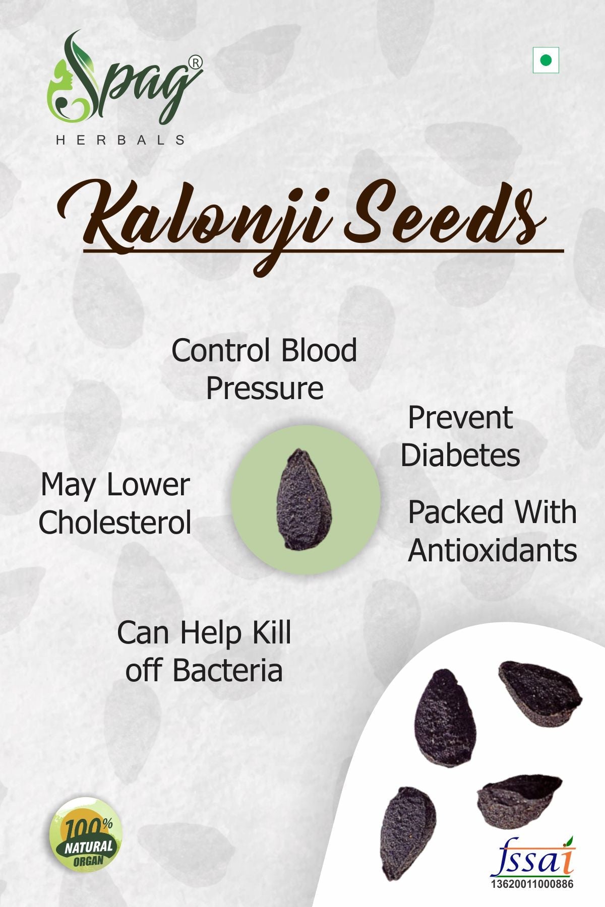 Spag Herbals Kalonji Seeds | Grocsy