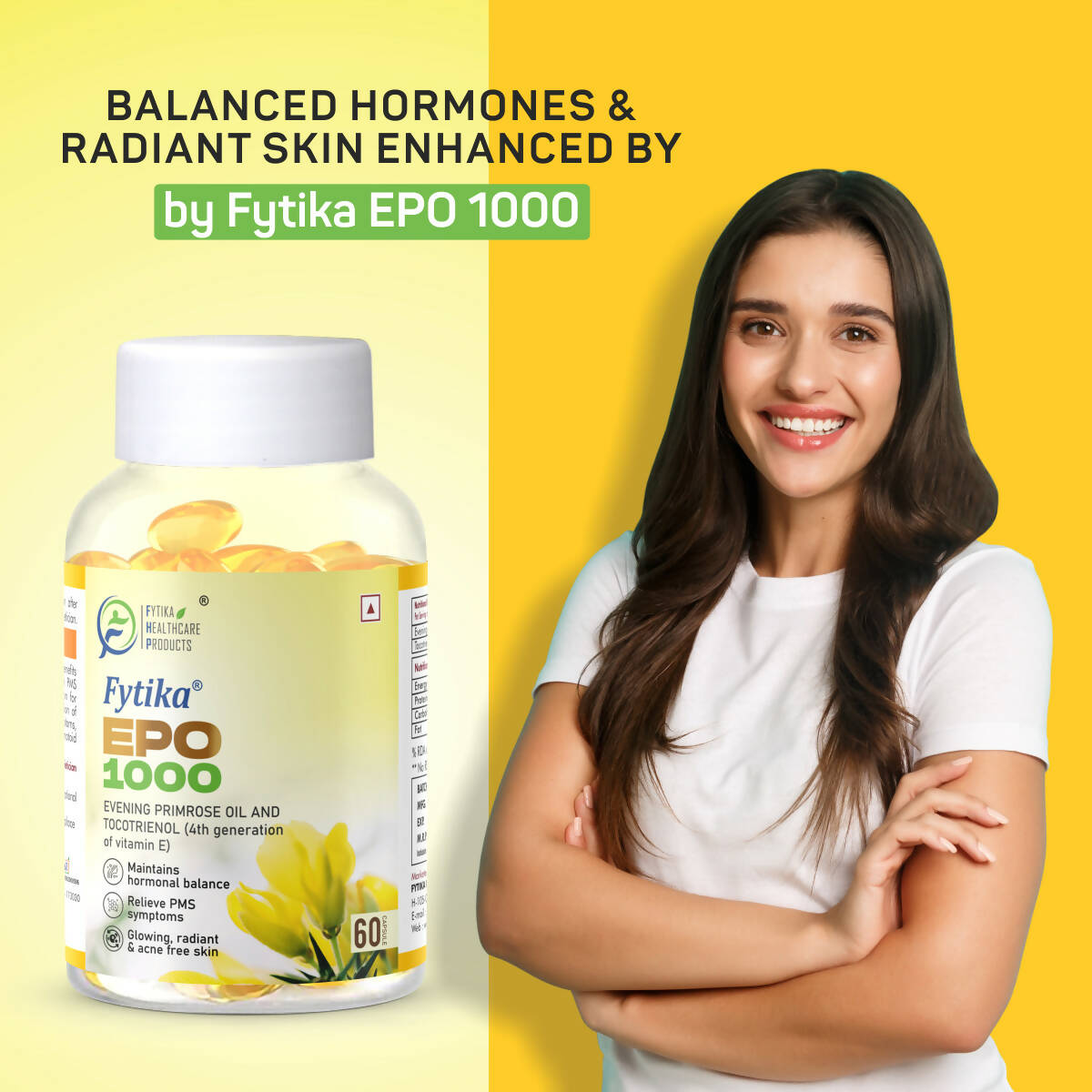Fytika Epo 1000 Evening Primrose Oil and Tocotrienol Capsules | Grocsy