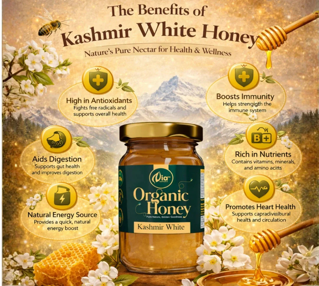 Nia Natura Organic Kashmir White Honey | Grocsy