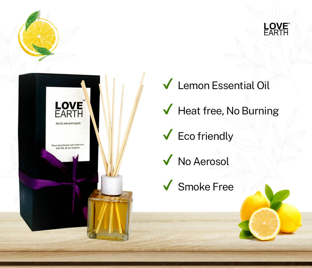 Love Earth Reed Diffuser- Lemon | Grocsy