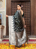 Shree Shyam Fashion Green Silk Saree | Grocsy