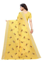 Vamika Yellow Chanderi Designer Saree (SERIN YELLOW) | Grocsy