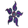 Kundan HandiKrafts Designer Purple Colour Kundan Rangoli | Grocsy