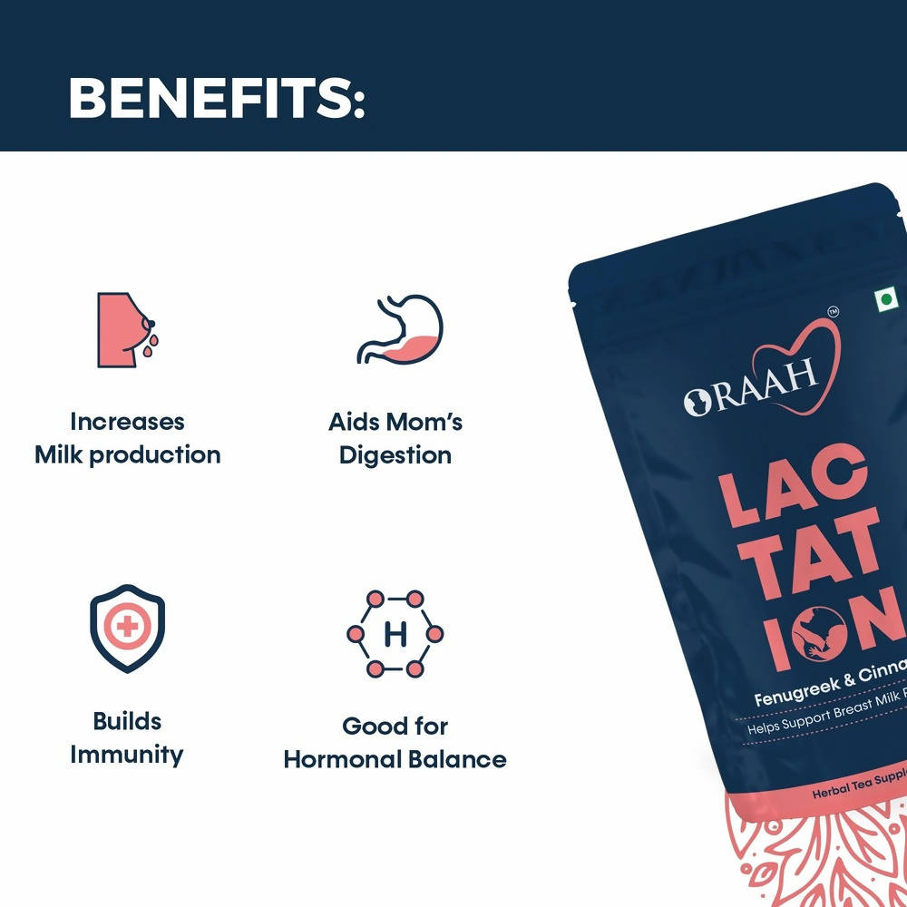 Oraah Lactation Herbal Tea | Grocsy