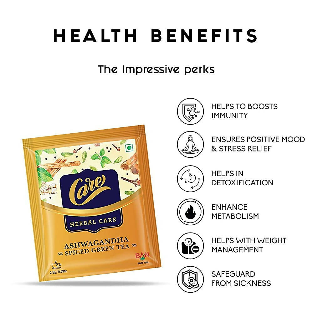 Care Ashwagandha Spiced Green Tea Bags | Grocsy