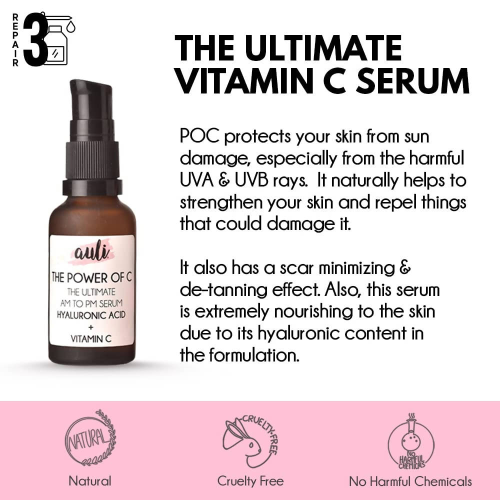 Auli Power Of C Vitamin C Face Serum | Grocsy