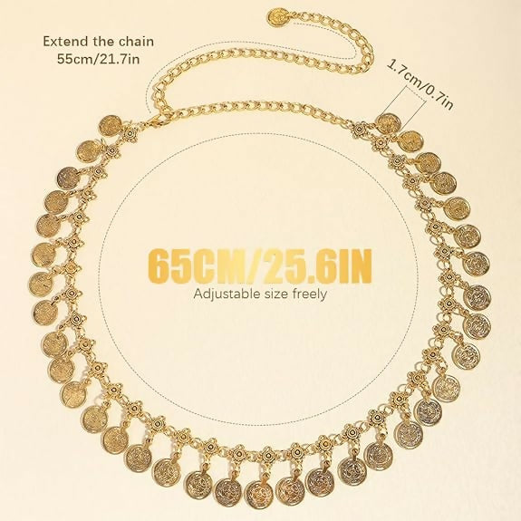 Joban Fashion Golden Silicone Waist Chain For Women | Grocsy