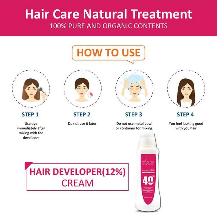 Oxyglow Herbals Professional Hair Developer - 40 Volume (12%) | Grocsy