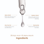 The Body Temple 2% Kojic Acid + 1% Alpha Arbutin Face Serum | Grocsy