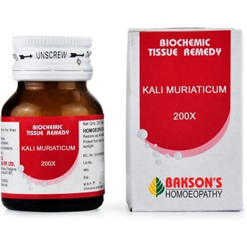 Bakson's Homeopathy Kali Muriaticum Biochemic Tablets | Grocsy
