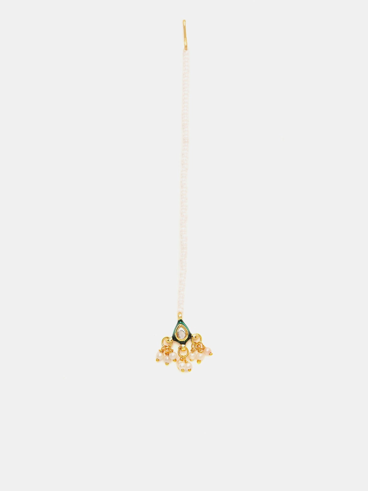 Ruby Raang Gold Kundan Maang Tikka | Grocsy