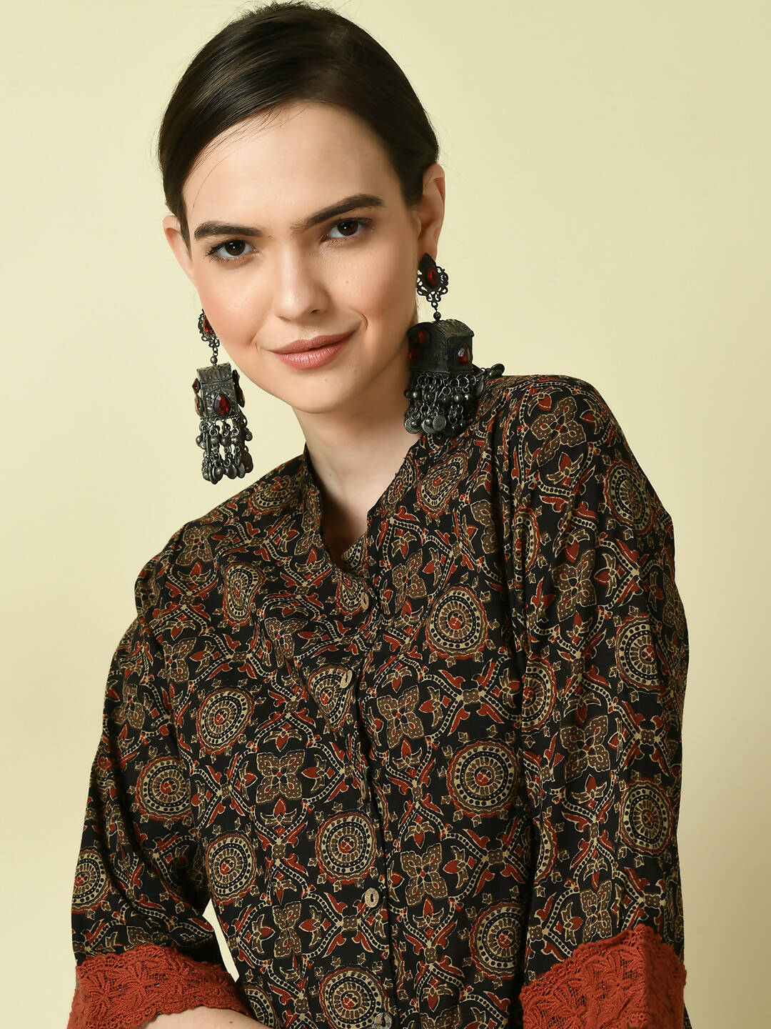 Myshka Women's Multi A-Line Printed Kurta | Grocsy