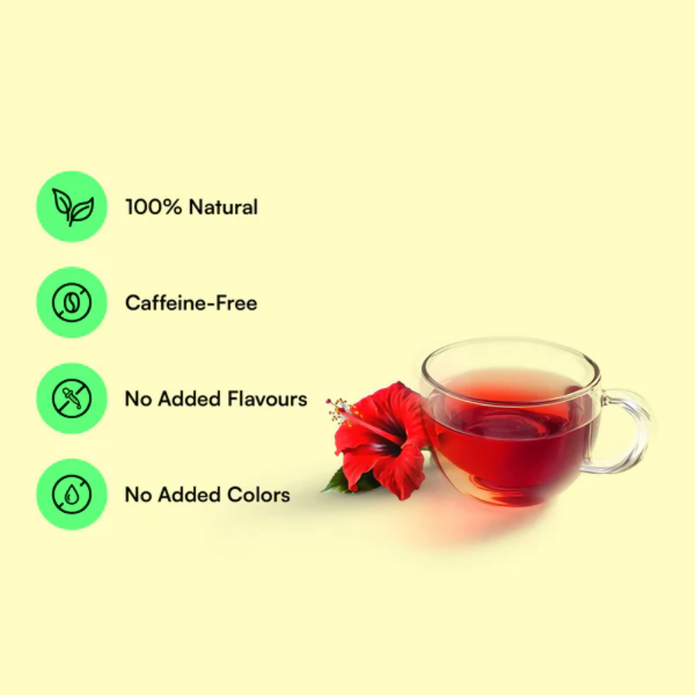 Udyan Tea Hibiscus Pure Herbal Tea | Grocsy