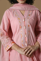 Joban Fashion Pink Cotton Kurta Set | Grocsy
